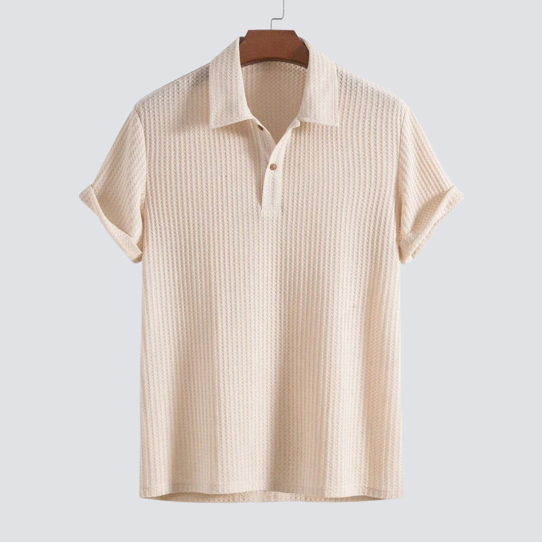 Fabio | Wafel Gebreide Polo