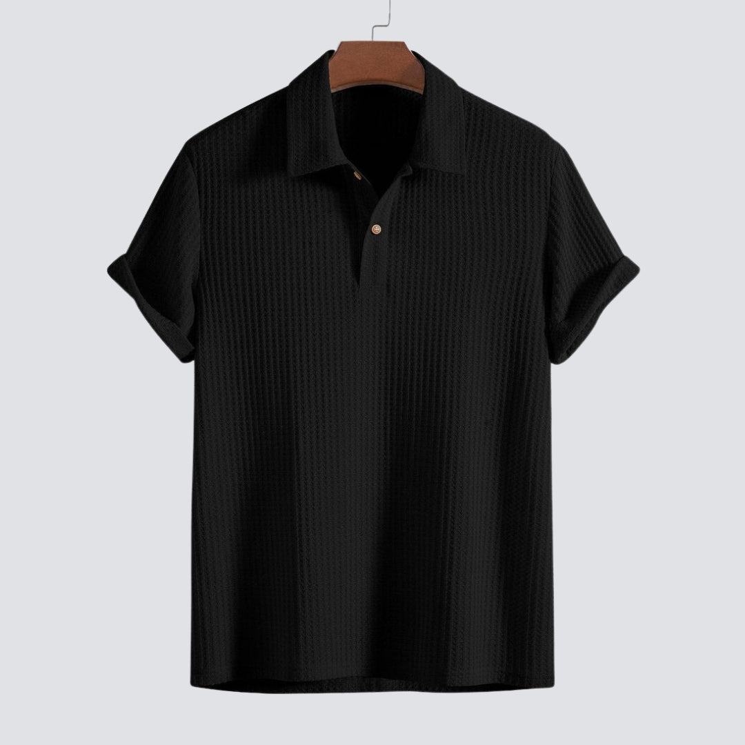 Fabio | Wafel Gebreide Polo