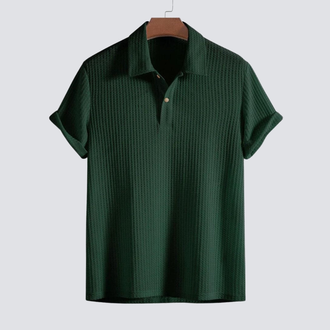 Fabio | Wafel Gebreide Polo