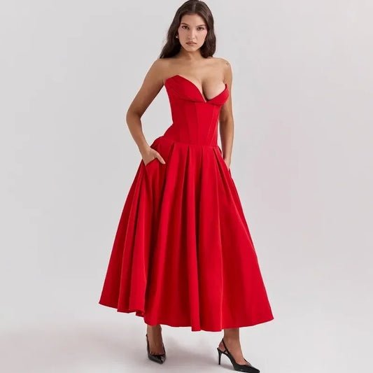Emilia - Strapless Evening Dress