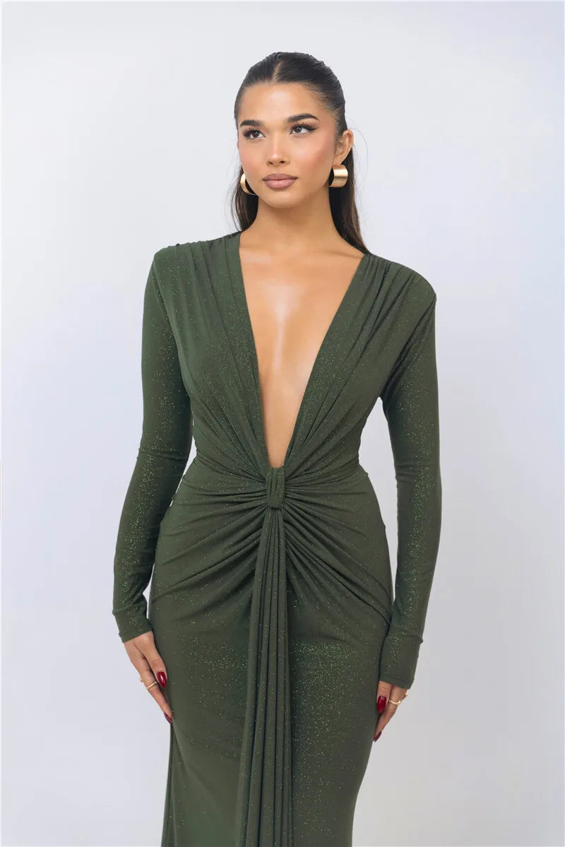 Olivia | Glanzende Bodycon Jurk