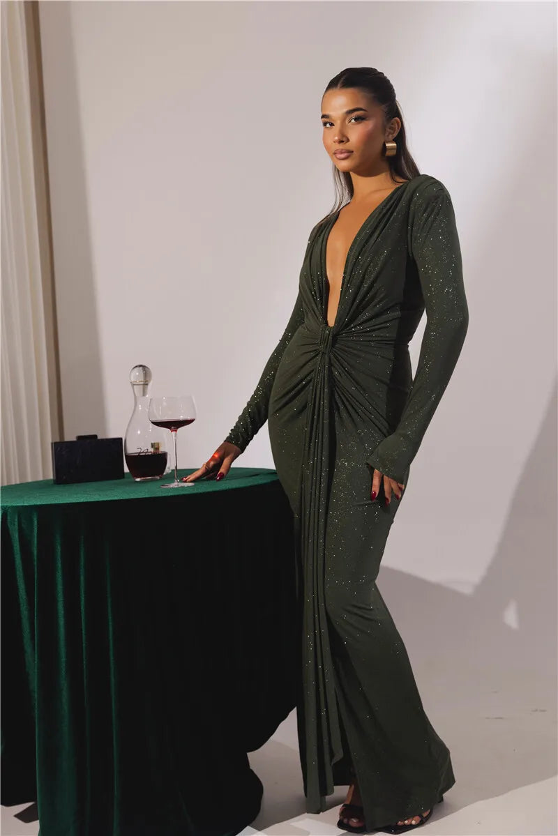 Olivia | Glanzende Bodycon Jurk