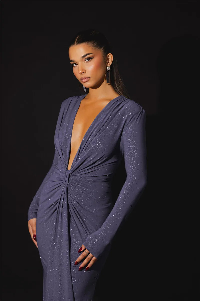 Olivia | Glanzende Bodycon Jurk