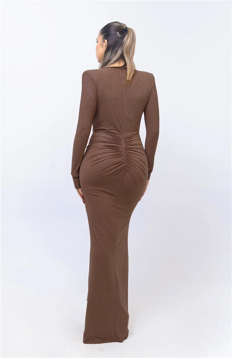 Olivia | Glanzende Bodycon Jurk