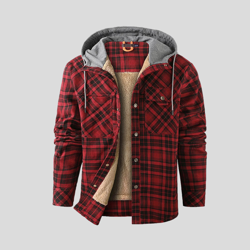 Adrien | Checkered Sherpa Jacket
