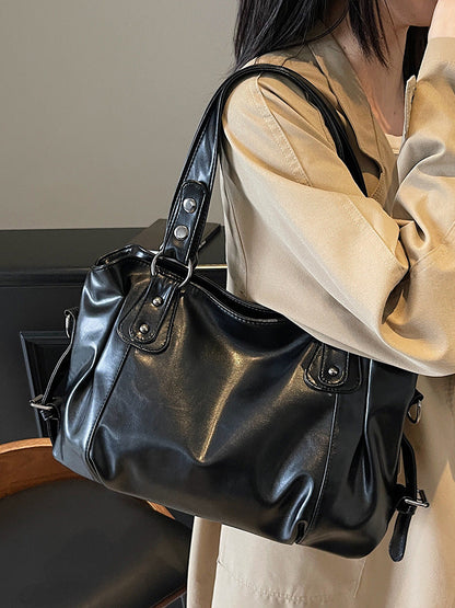 Retro casual high-end niche shoulder tote bag