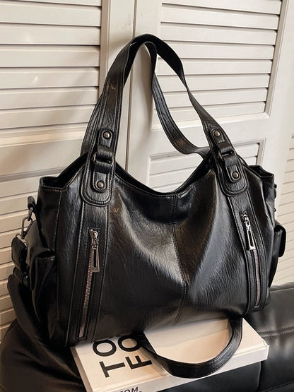 Fashionable rivet high-end large-capacity tote bag