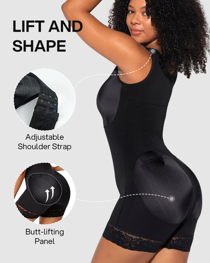 Double Compression Tummy Control Shapewear With Bra