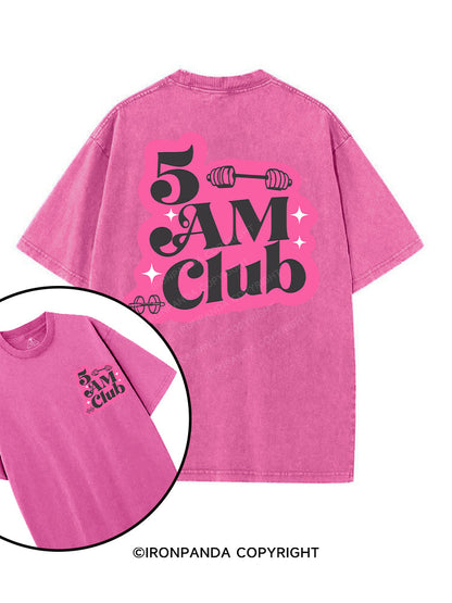 5 AM Club printed Gym Shirt