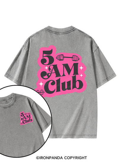 5 AM Club printed Gym Shirt