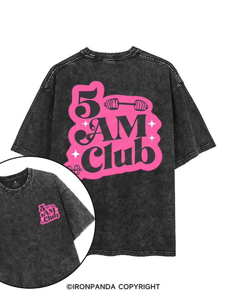 5 AM Club printed Gym Shirt