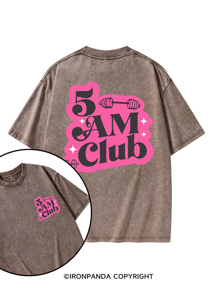 5 AM Club printed Gym Shirt