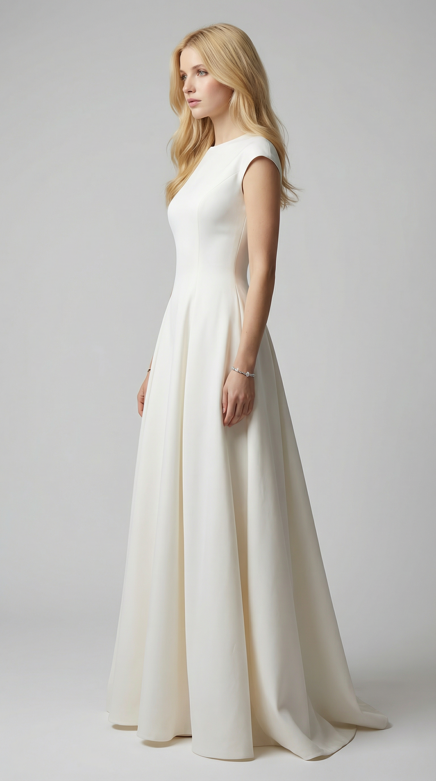 Sleeveless High-Neck A-Line Maxi Wedding & Prom Dress