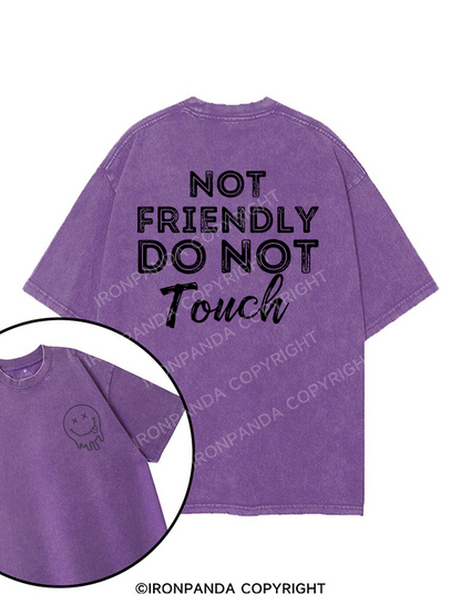 Not friendly, do not touch printed Gym Shirt