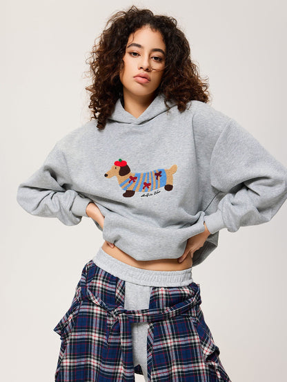Cartoon Dachshund Hoodie