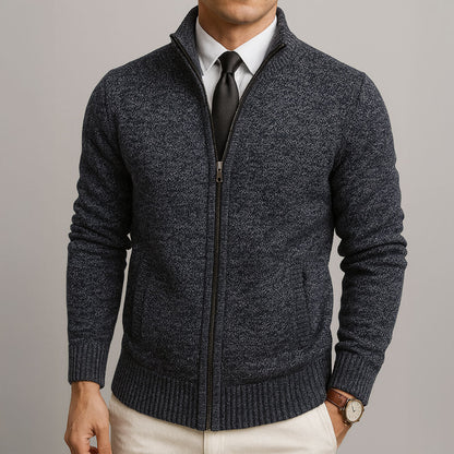 Henry | Merino Wool Zip-Up Cardigan