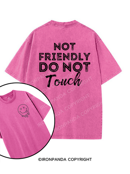 Not friendly, do not touch printed Gym Shirt