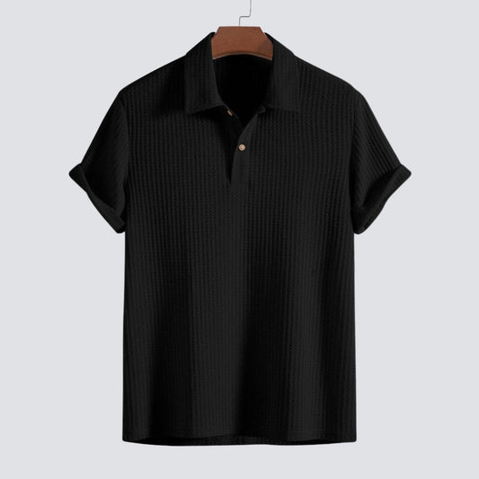 Fabio | Wafel Gebreide Polo