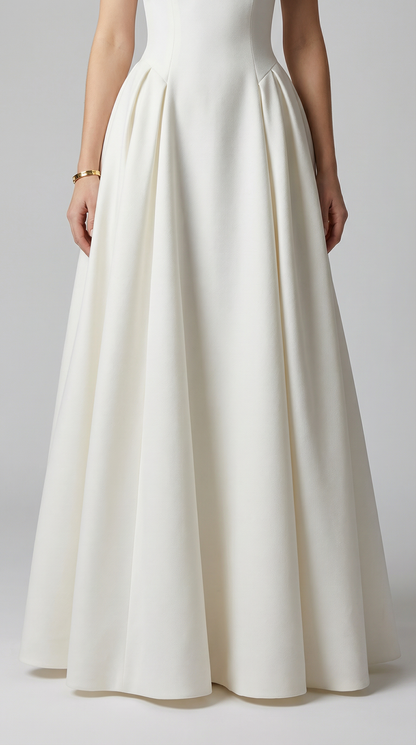 Sleeveless High-Neck A-Line Maxi Wedding & Prom Dress