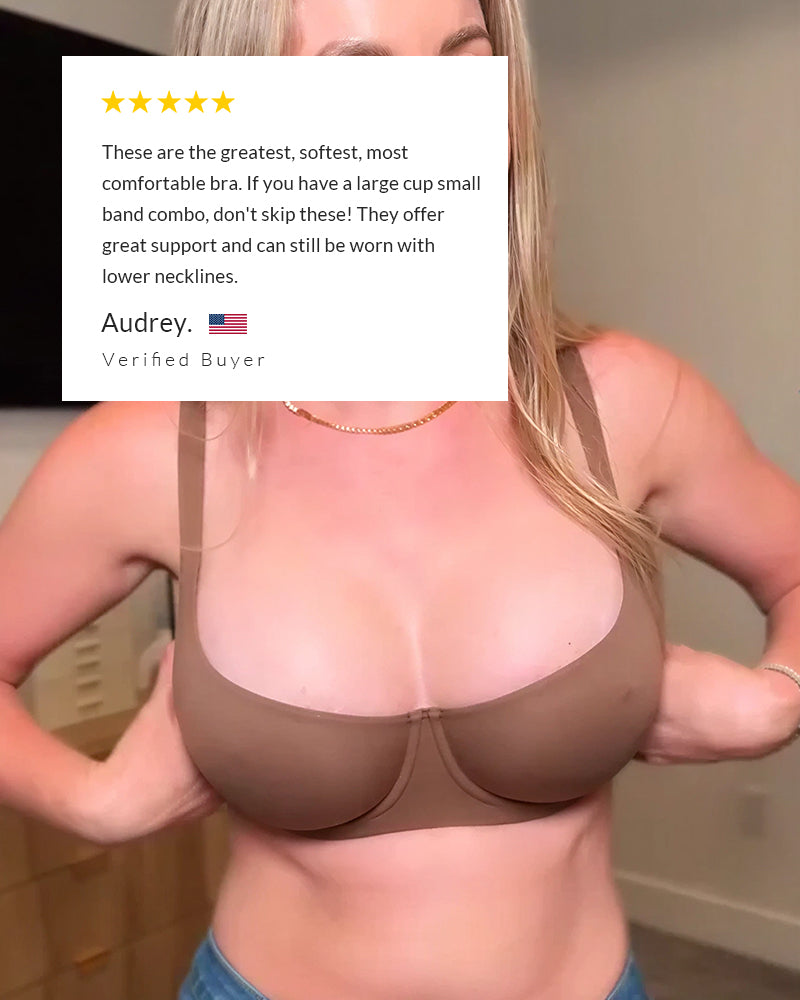 Underwire Support Seamless Balconette Bra