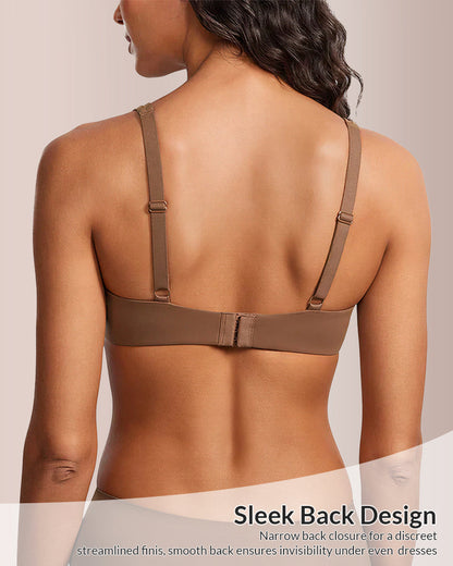 Underwire Support Seamless Balconette Bra