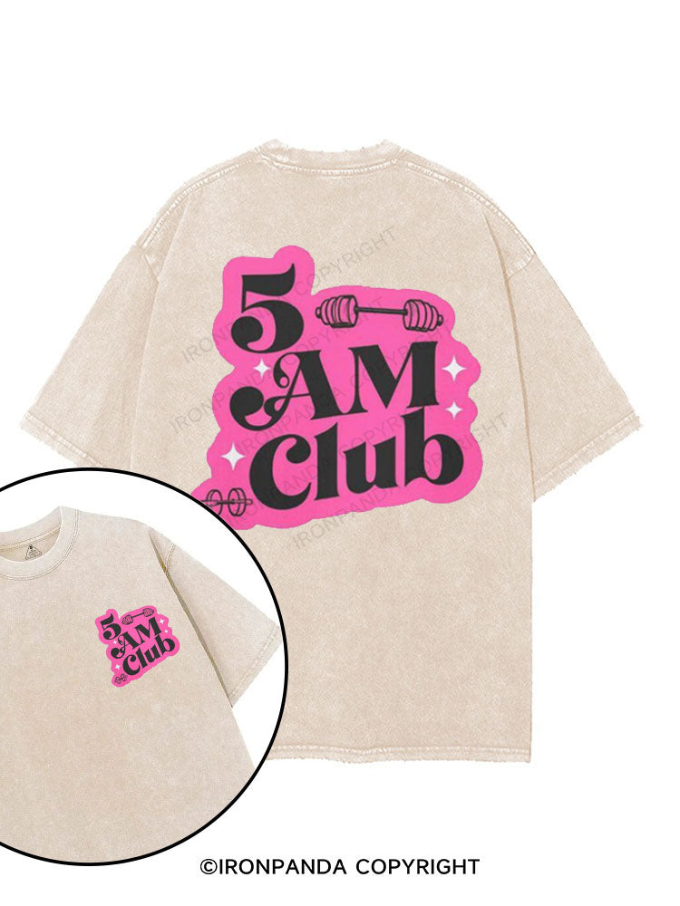 5 AM Club printed Gym Shirt