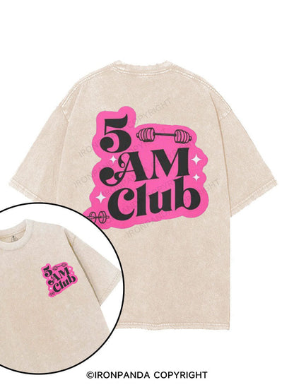 5 AM Club printed Gym Shirt