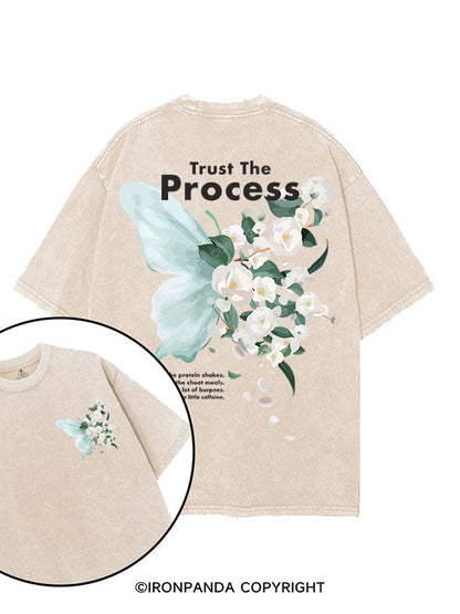 TRUST THE PROCESS printed Gym Shirt