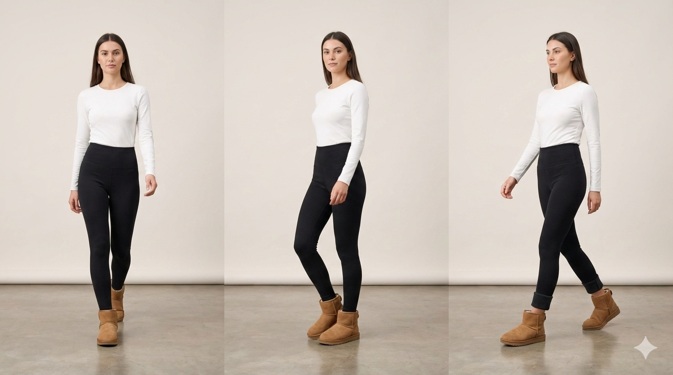 Thermal Fleece Lined Leggings for Women