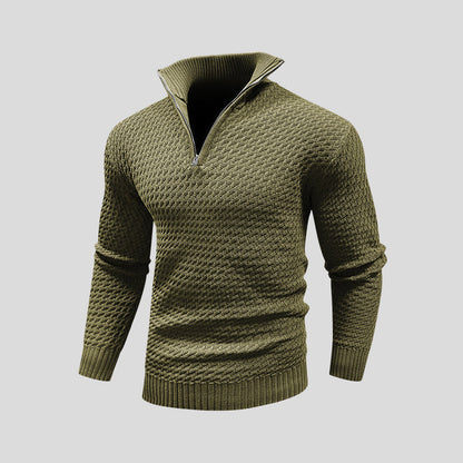 Maxwell | Textured Zip Sweater