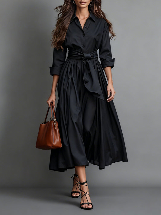 Minimalist Classic Shirt Maxi Dress