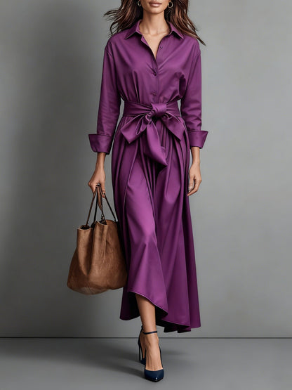 Minimalist Classic Shirt Maxi Dress