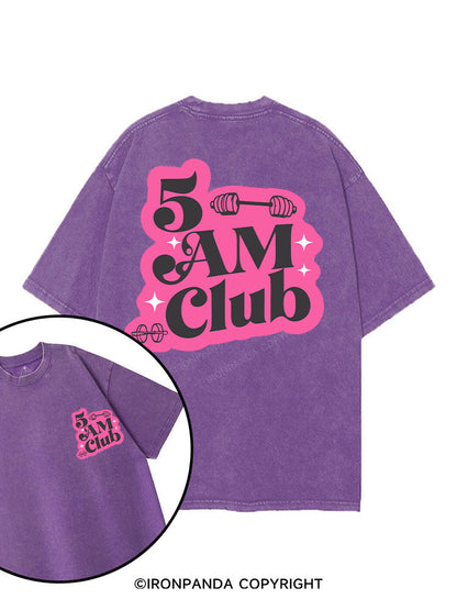 5 AM Club printed Gym Shirt