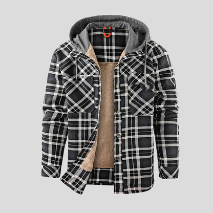 Adrien | Checkered Sherpa Jacket
