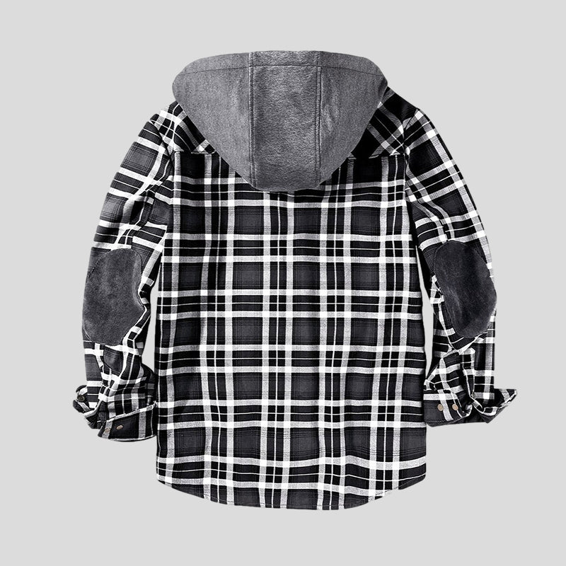 Adrien | Checkered Sherpa Jacket