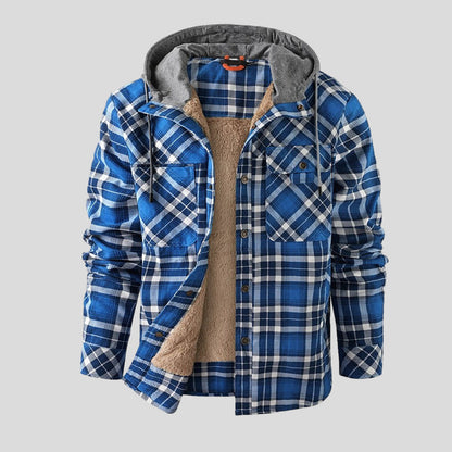 Adrien | Checkered Sherpa Jacket
