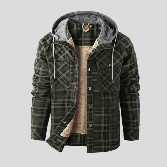 Adrien | Checkered Sherpa Jacket