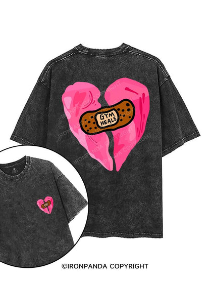 GYM HEALS printed Gym Shirt