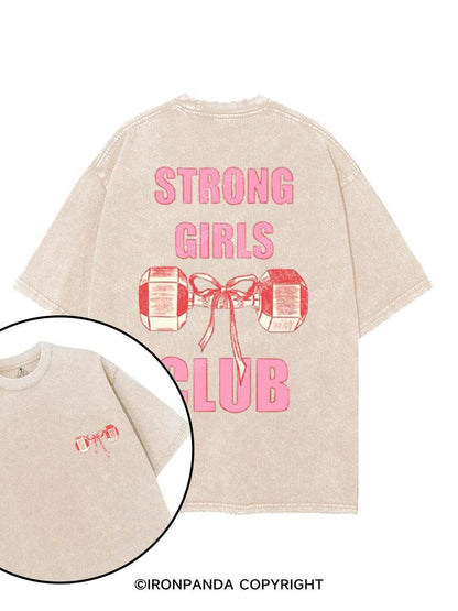 STRONG GIRLS printed Gym Shirt