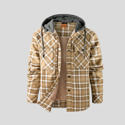 Adrien | Checkered Sherpa Jacket
