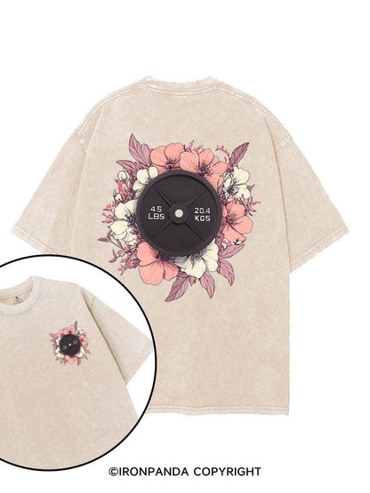 Blooming Strength printed Gym Shirt