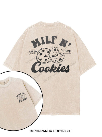 Milf N' Cookies printed Gym Shirt