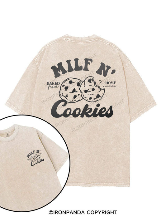 Milf N' Cookies printed Gym Shirt